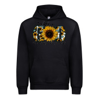 Black with god all things are possible sunflower Urban Hoodie - Jasminsmagicworld