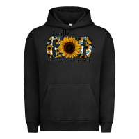Pigment Black with god all things are possible sunflower Urban Hoodie - Jasminsmagicworld