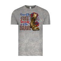 Cloud Rock home of the free because of the brave Vintage Tee - Zillion Design Studio
