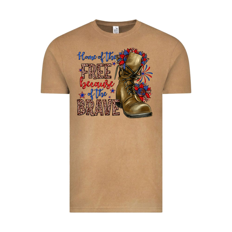 Home Of The Free Because Of The Brave Vintage Tee by Zillion Design Studio | Teevron