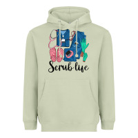 Matcha Scrub Life Nurse Heavyweight Hoodie - LillyAllenDesigns