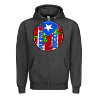 Charcoal Heather puerto rico coasters Zipper Hoodie - AdoDesignShop