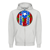 Dove Grey puerto rico coasters Zipper Hoodie - AdoDesignShop