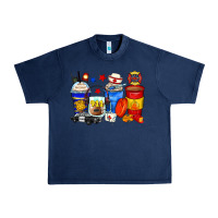 Navy dispatcher coffee cups Urban Heavy Tee - Zillion Design Studio