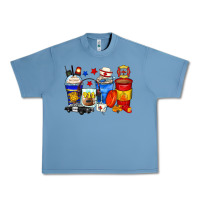Pebble Blue dispatcher coffee cups Urban Heavy Tee - Zillion Design Studio