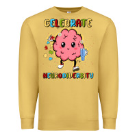 Antique Gold celebrate neurodiversity Premium Sweatshirt - MaliasSmallBusiness