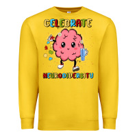 Lemon celebrate neurodiversity Premium Sweatshirt - MaliasSmallBusiness