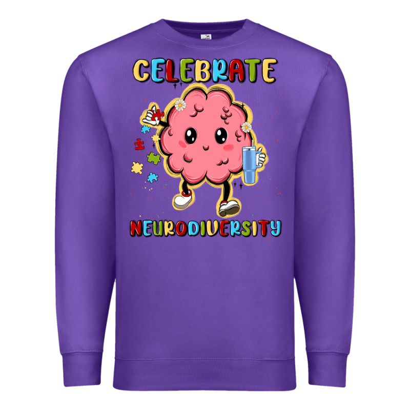 Celebrate Neurodiversity Premium Sweatshirt by MaliasSmallBusiness | Teevron
