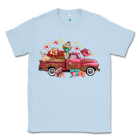 Dusty Blue valentine's day truck photography love side view Classic Tee - FaDigitalArtStudio