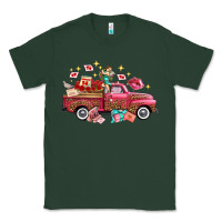 Sports Green valentine's day truck photography love side view Classic Tee - FaDigitalArtStudio