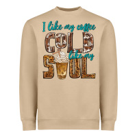 Mushroom i like my coffee cold like my soul Heavyweight Sweatshirt - texasbilliewilder