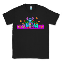 Black stitch ohana Classic Tee - AdoDesignShop