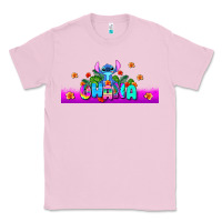 Bubblegum Pink stitch ohana Classic Tee - AdoDesignShop