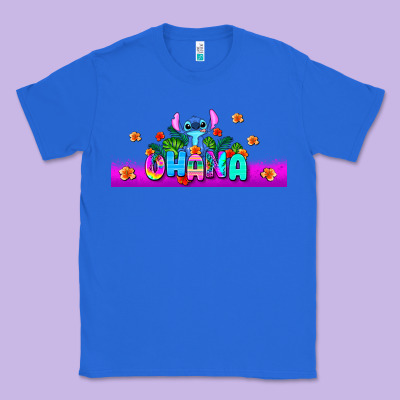 Stitch Ohana Classic Tee Designed By Adodesignshop