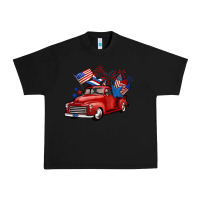 Black american truck 4th of july Urban Heavy Tee - BarkalooDesign