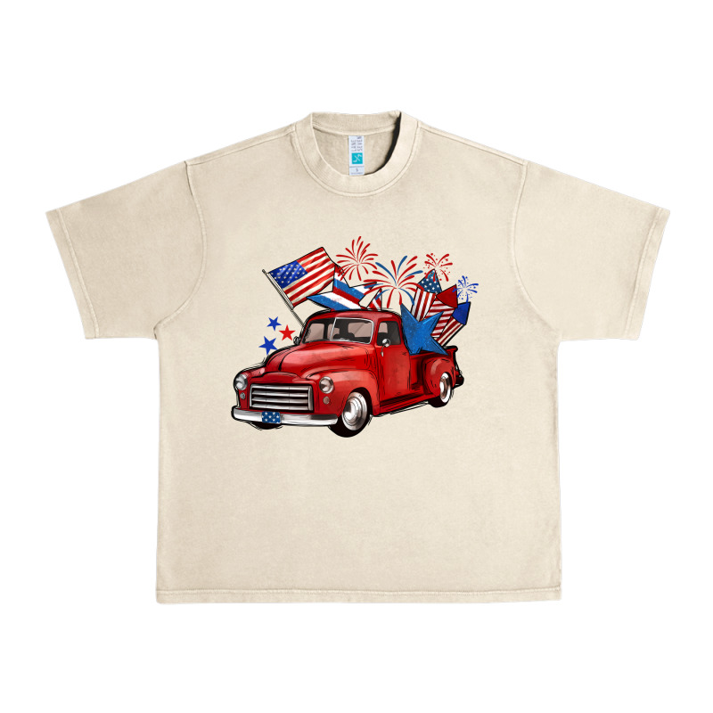 American Truck 4th Of July Urban Heavy Tee by BarkalooDesign | Teevron
