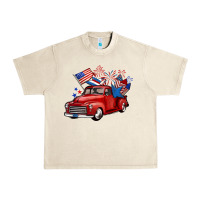 Sandshell american truck 4th of july Urban Heavy Tee - BarkalooDesign