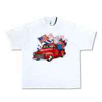 White american truck 4th of july Urban Heavy Tee - BarkalooDesign