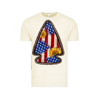 Vintage Arctic American flag sunflower arrowhead Vintage Tee - Zillion Design Studio