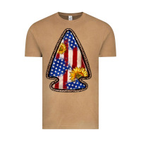 Vintage Camel American flag sunflower arrowhead Vintage Tee - Zillion Design Studio