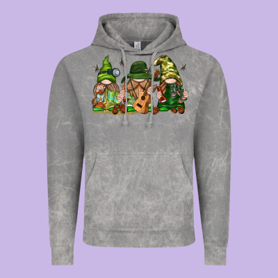 Vintage Hoodie camping gnomies