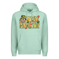 Seafoam Egg hunter with camouflage plate letters Premium Hoodie - NancyCooperArtShop