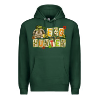 Sports Green Egg hunter with camouflage plate letters Premium Hoodie - NancyCooperArtShop