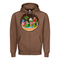 Chestnut puerto rico coasters Zipper Hoodie - AdoDesignShop