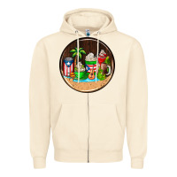 Sandshell puerto rico coasters Zipper Hoodie - AdoDesignShop