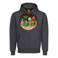 Smoke puerto rico coasters Zipper Hoodie - AdoDesignShop