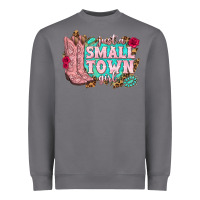Storm just a small town girl cowgirl boots Heavyweight Sweatshirt - texasbilliewilder