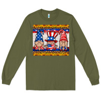 Army Green usa gnome mouse pad Long Sleeve Tee - HRA Design Shop
