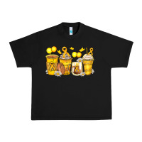 Black childhood cancer coffee cups Urban Heavy Tee - Zillion Design Studio