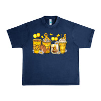 Navy childhood cancer coffee cups Urban Heavy Tee - Zillion Design Studio