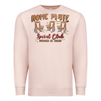 Pale Pink glitter baseball Premium Sweatshirt - MaliasSmallBusiness