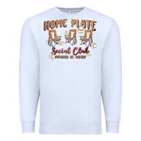 White glitter baseball Premium Sweatshirt - MaliasSmallBusiness
