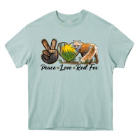 Arona Peace Love Red Fox Heavy Core Tee - LillyAllenDesigns