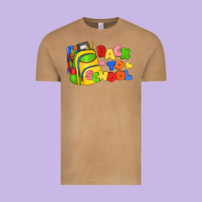 Back To School With School Bag Vintage Tee Designed By Texasbilliewilder
