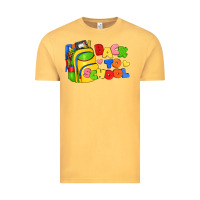Vintage Mustard back to school with school bag Vintage Tee - texasbilliewilder