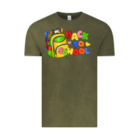 Vintage Olive back to school with school bag Vintage Tee - texasbilliewilder