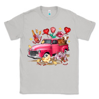 Moon Dust valentine's day truck farm animals Classic Tee - FaDigitalArtStudio