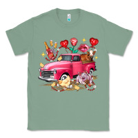 Sage valentine's day truck farm animals Classic Tee - FaDigitalArtStudio