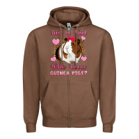 Chestnut Just A Girl Love Who Loves Guinea Pigs Zipper Hoodie - Artiststas