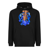 Black colon cancer heels Heavyweight Hoodie - NancyCooperArtShop