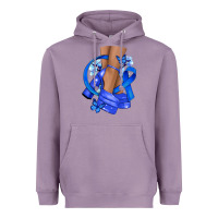 Lavender colon cancer heels Heavyweight Hoodie - NancyCooperArtShop
