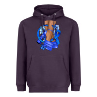 Plum colon cancer heels Heavyweight Hoodie - NancyCooperArtShop