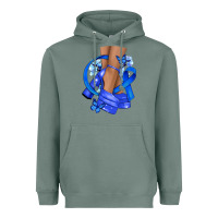 Sage colon cancer heels Heavyweight Hoodie - NancyCooperArtShop