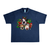Navy christmas cows with tree Urban Heavy Tee - RanaPortraitStore
