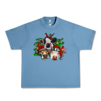 Pebble Blue christmas cows with tree Urban Heavy Tee - RanaPortraitStore
