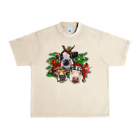 Sandshell christmas cows with tree Urban Heavy Tee - RanaPortraitStore